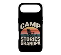 Camp Chair Stories Grandpa Camping Campfire Case for iPhone Air