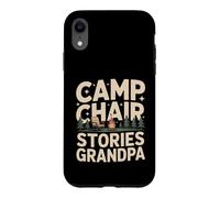 Camp Chair Stories Grandpa Camping Campfire Case for iPhone XR
