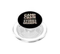 Camp Chair Stories Grandpa Camping Campfire PopSockets PopGrip for MagSafe