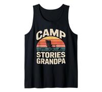 Camp Chair Stories Grandpa Camping Campfire Tank Top