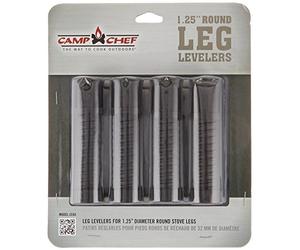 Camp Chef Leg Levelers Fits Most Stoves and Camp Tables, (4-Pack), Black