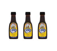 Camp Chicory & Coffee Essence 3x241ml - Classic Coffee & Chicory Blend for Baking, Desserts, Drinks & Cocktails - Traditional British Flavouring for Cakes, Brownies, Cappuccinos & Hot Chocolate
