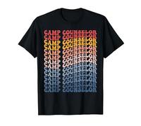 Camp Counselor Groovy Retro T-Shirt, Men, Black, 3X-Large
