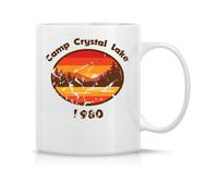 Camp Crystal Lake Friday 3Th Coffee Tea Cup in Magical Classic Ceramic White Black Pink 330 ml