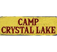 Camp Crystal Lake Slim Tin Sign 30.5x10.1cm