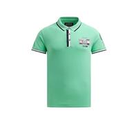 Camp David Men's Pique Polo with Prints and Patches, Flight Green, 3XL