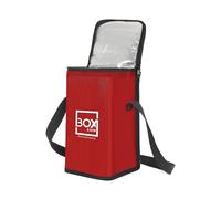 Camp&Fire 6 Litre Small Cooler Bag. Insulated Thermal Bag with Shoulder Strap. Keep Warm & Cold, Leakproof, Lightweight Can Bottle Cooler. Perfect for Camping, Picnic, Beach, Travel. (Red)
