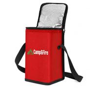 Camp&Fire 6L Cooler Bag, Insulated Lunch Bag with Shoulder Strap. | Keeps food and drinks hot or cold for up to 10 hours, holds up to 8 cans, supports 10kg and folds flat for easy storage.