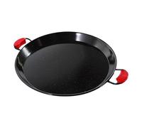 Camp&Fire Enamelled Carbon Steel Paella Pan - 46cm (18inch) Non-Stick, Rust-Free Traditional Spanish Pan for Rice, Seafood & Outdoor Cooking - Includes Silicone Hot Handle Holders.
