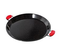 Camp&Fire Enamelled Carbon Steel Paella Pan - 55cm (22inch) Non-Stick, Rust-Free Traditional Spanish Pan for Rice, Seafood & Outdoor Cooking - Includes Silicone Hot Handle Holders.