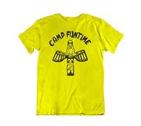 Camp Funtime - As Seen On Debbie Harry Womens Band Organic Cotton T-Shirt Yellow