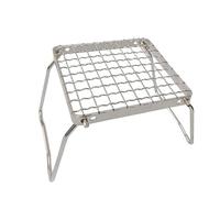Camp Grill with Foldable Legs-304 Stainless Steel Grill Grate for Gas Stove-Ultralight mini Campfire Stand-Portable Grill Grid for Backpacking/Camping/Hiking/Picnic/Traveling/Fishing (Weave)