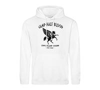 Camp Half Blood Percy Jackson Inspired PJO Heroes of Olympus Unisex White Hoodie Size XXL