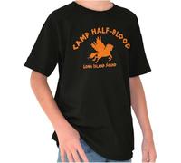 Camp Half-Blood T-Shirt - Greek Mythology Crewneck Tee for Men and Women - Percy-Inspired Unisex Top (Black,M)