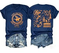 Camp Half Blood Women's T-Shirt Greek Mythology Graphic Tee Vintage Percy Book Lover Gift Casual Shirt Top