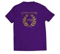 Camp Jupiter T-Shirt - Greek Gods Percy Jackson Film Book Gift Presents Birthday Twin Needle Collar 3-4'' Neck 100% Ringspun Combed Cotton High Stitch Density (Purple, 5-6 Years)