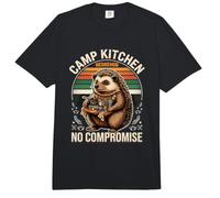 Camp Kitchen Hedgehog No Compromise Camping Chef Comfort Colors Adult Heavyweight T-Shirt