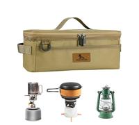 Camp Kitchen Organiser, Protective Cookware Bag with Waterproof Pockets | Camping Accessory for Utensil Storage with Handle, Ideal for Travel and Outdoor Adventures