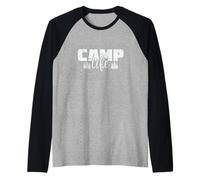 Camp Life Adventures Under Stars Raglan Baseball Tee