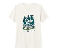 Camp Life Nature's Unplugged Reset Outdoor Adventure Premium T-Shirt