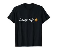 Camp Life Tent Moments to Savour Value Graphic T-Shirt, Men, Black, M