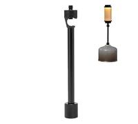 Camp Light Pole Detachable | Lantern Holder - Portable Tabletop Lamp Mount for Garden Fishing Backpacking Outdoor Activities Patio Balcony Fire Pit Hiking
