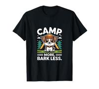 Camp More Bark Less Dog Camping Adventure Outdoors T-Shirt