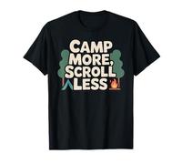 Camp More Scroll Less Outdoor Camping T-Shirt