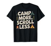 Camp More Scroll Less Outdoor Camping T-Shirt