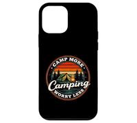 Camp More Worry Less Retro Sunset Camping Tent Case for iPhone 12 mini