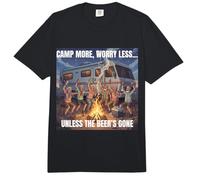 Camp More, Worry Less… Unless the Beer’s Gone Outdoors Fun Comfort Colors Adult Heavyweight T-Shirt