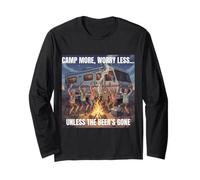 Camp More, Worry Less… Unless the Beer’s Gone Outdoors Fun Long Sleeve T-Shirt