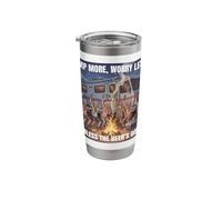 Camp More, Worry Less… Unless the Beer’s Gone Outdoors Fun Stainless Steel Insulated Tumbler