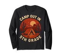 Camp Out in 5th Grade Camping Fun Kids Adventures Long Sleeve T-Shirt