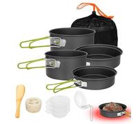 Camp Pot - Non-stick Portable Pans Equipment,Camping Cooking Set | for 2 to 3 People Outdoor Kitchen Picnic Hiking Backpacking