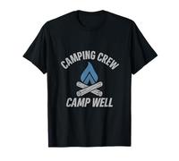 Camp Quell Camping Crew Graphic Design T-Shirt