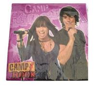 Camp Rock Paper Napkins (Pack Of 20) Pink (One Size)