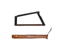 Camp Saw Portable Folding Saw, Multifunctional Rectangular Hand Saws for Outdoor Backpacking Hiking Camping Survival Woodworking (Black)