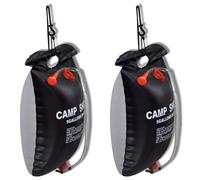 Camp Shower Solar Shower Outdoor Bath 20 L 2 pcs