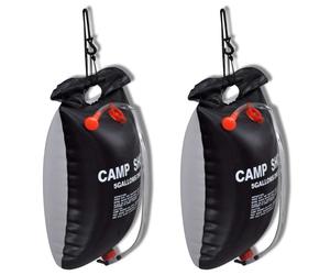 Camp Shower Solar Shower Outdoor Bath 20 L 2 pcs