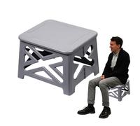 Camp Toilet, Portable Bathroom Outdoor Toilet with Lid | Camping Stool, 100 kg Weight Capacity, Adult Car Potty, Ride Potty for Camping, Car