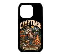 Camp Trash Outdoor Camping Humor Funny Opossum Adventures Case for iPhone 15 Pro