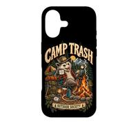 Camp Trash Outdoor Camping Humor Funny Opossum Adventures Case for iPhone 17