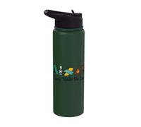 Camp Under Stars Tent Campfire Fun Design Stainless Steel Insulated Water Bottle