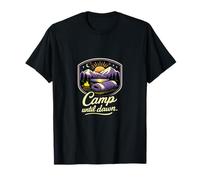 Camp Until Dawn Mountain Badge Graphic T-Shirt