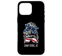 Camp Verde AZ Messy Hair Bun Ribbon Sunglasses Design Case for iPhone 16 Pro Max