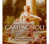 CAMPAGNOLI/MISCIAGNA/CIANNELLA: 41 CAPRICES FOR VIOLA OP.22 ARRANGED FOR VI - CD