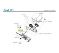 Campagnolo Ekar 13 Stabilizer Assembly One Size Silver
