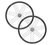 Campagnolo Scirocco C17 Disc Clincher Road Wheelset - 700c - Black Shimano 12mm Front - 142x12mm Rear Centerlock Pair 11-12 Speed Clincher 700c
