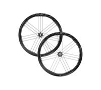 Campagnolo Shamal Dual Profile C23 Cl Disc Tubeless Road Wheel Set Silver 12 x 100/12 x 142 mm / Shimano/Sram HG 12 x 100/12 x 142 mm Black